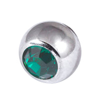 Steel Threaded Jewelled Balls 1.6x4mm