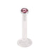 Bioflex Push-fit Labret with Steel Jewelled Disk