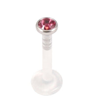 Bioflex Push-fit Labret with Titanium Jewelled Disk (3mm Disk)