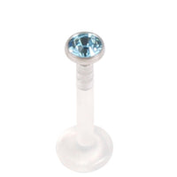 Bioflex Push-fit Labret with Titanium Jewelled Disk (3mm Disk)