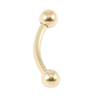 Zircon Steel Curved Bars 1.6mm 4-4mm (Gold colour)