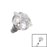 Steel Claw Set Jewelled Star for Internal Thread shafts in 1.2mm