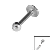 Titanium Internally Threaded Labrets 1.2mm