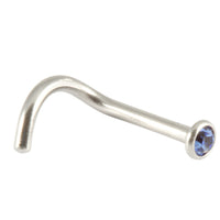 Steel Jewelled Nose Stud (2mm head)