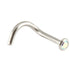 Steel Jewelled Nose Stud (2mm head)
