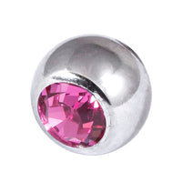 Steel Threaded Jewelled Balls 1.6x5mm