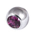 Steel Threaded Jewelled Balls 1.6x5mm