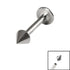 Titanium Internally Threaded Labrets 1.2mm - Coned