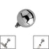 Titanium Ball for Internal Thread shafts in 1.6mm. Also fits Dermal Anchor