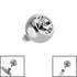 Titanium Jewelled Ball for Internal Thread shafts in 1.6mm. Also fits Dermal Anchor