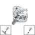 Titanium Claw Set Jewel for Internal Thread shafts in 1.6mm. Also fits Dermal Anchor