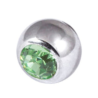 Steel Threaded Jewelled Balls 1.6x5mm