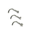Multipack - Steel Ball, Heart & Star Nose Studs
