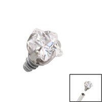 Steel Claw Set Jewelled Star for Internal Thread shafts in 1.2mm