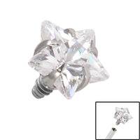 Steel Claw Set Jewelled Star for Internal Thread shafts in 1.2mm
