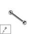 Titanium Internally Threaded Micro Barbells 1.2mm