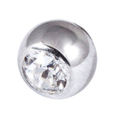 Steel Threaded Jewelled Balls 1.6x6mm