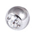 Steel Threaded Jewelled Balls 1.6x6mm