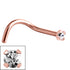 Steel Claw Set Jewelled Nose Studs