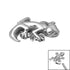 Steel Gecko for Internal Thread shafts in 1.2mm