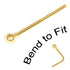 Gold Plated Silver Nose Stud