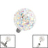 Smooth Glitzy Ball for Internal Thread shafts in 1.6mm. Also fits Dermal Anchor