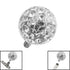 Smooth Glitzy Ball for Internal Thread shafts in 1.6mm. Also fits Dermal Anchor