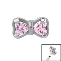Steel Claw Set Jewelled Bow for Internal Thread shafts in 1.2mm