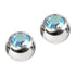 Titanium Threaded Jewelled Balls 1.6x5mm