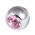 Steel Threaded Jewelled Balls 1.6x6mm