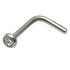 Titanium L Shaped Jewelled Nose Stud