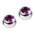 Steel Threaded Jewelled Balls 1.6x5mm