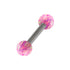 Steel Micro Barbell with Synthetic Opal Ball Double Ended 1.2mm