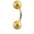 Zircon Steel Curved Bars with Shimmer Balls 1.6mm 4-4mm 5-5mm balls