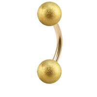 Zircon Steel Curved Bars with Shimmer Balls 1.6mm 4-4mm 5-5mm balls