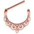 Steel Filigree Nipple Clicker Ring