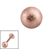 Rose Gold Steel External Shimmer Ball Top