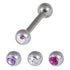 Multipack - Steel Single Jewelled Micro Barbell and Jewelled Balls Set 1.2mm Gauge