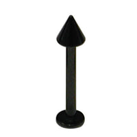 Black Steel Coned Labret
