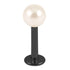 Black Steel Labret with Acrylic Pearl Ball 1.2mm