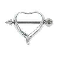 Heart Nipple Shield with Bar