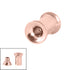 Rose Gold Steel Internal Thread Double Flared Eyelet