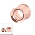 Rose Gold Steel Internal Thread Double Flared Eyelet