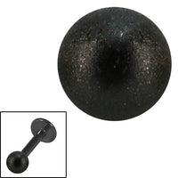 Black Steel Threaded Shimmer Balls 1.6mm