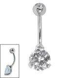 Belly Bar - Sophisticate - Steel Claw Set Double Jewel