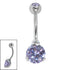 Belly Bar - Sophisticate - Steel Claw Set Double Jewel