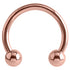 Rose Gold Titanium Circular Barbells (CBB) (Horseshoes) (Rose Gold colour)