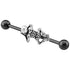 Black Steel Industrial Scaffold Barbell with Skeleton