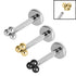 Titanium Internally Threaded Labrets 1.2mm - Titanium Asia Trinity