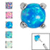 Titanium Threadless (Bend fit) Claw Set Synth Opals